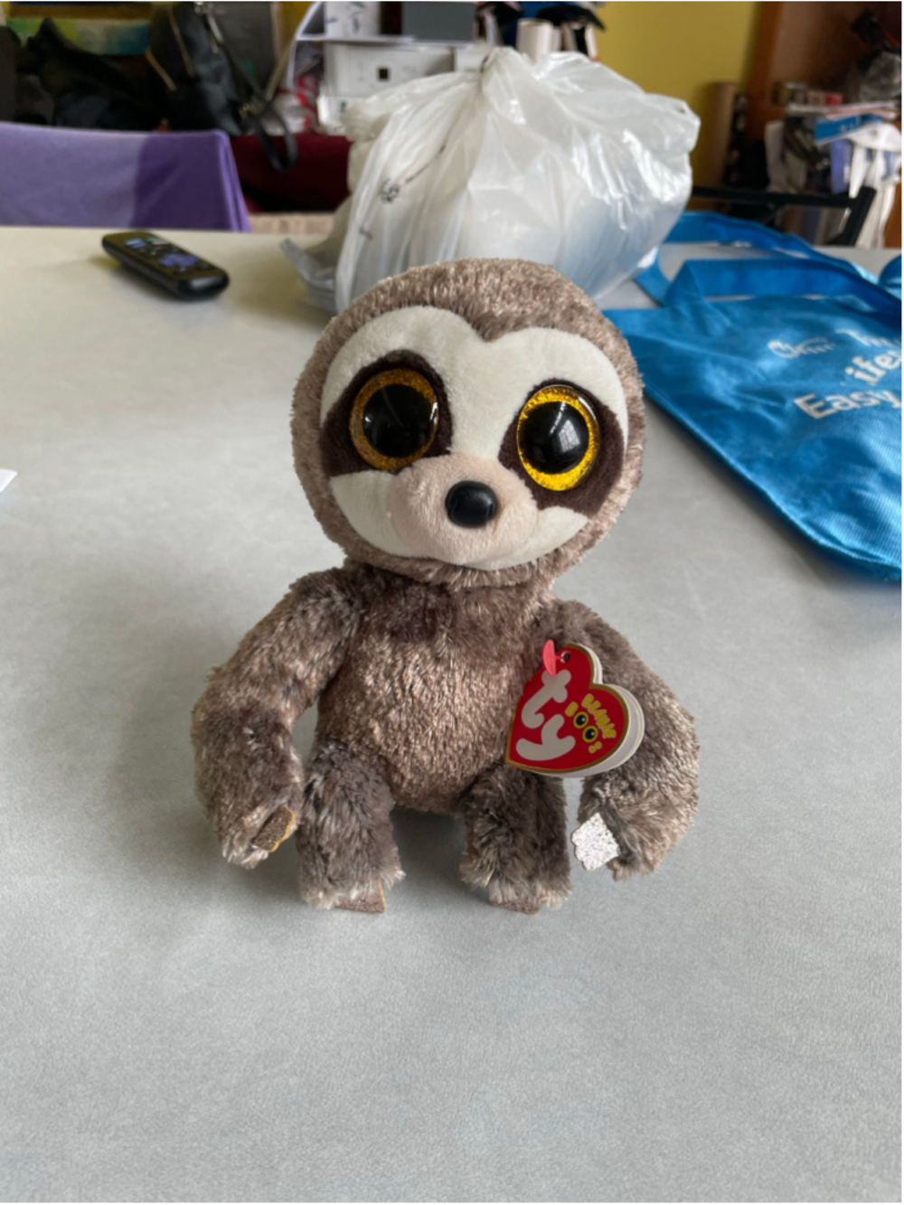 Kids Ty Beanie Boos Sloth Stuffed Animal One Size Brown White